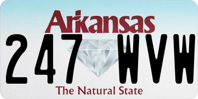 AR license plate 247WVW