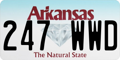 AR license plate 247WWD
