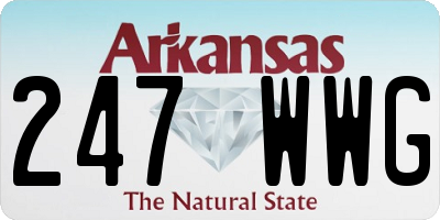 AR license plate 247WWG