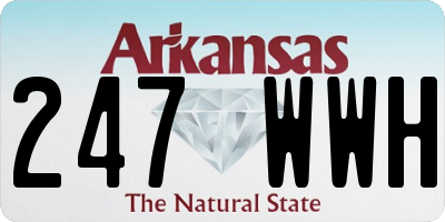 AR license plate 247WWH