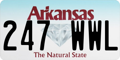 AR license plate 247WWL