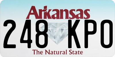 AR license plate 248KPO