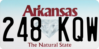 AR license plate 248KQW