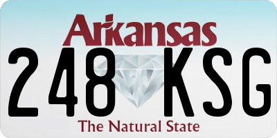 AR license plate 248KSG