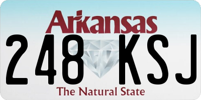 AR license plate 248KSJ