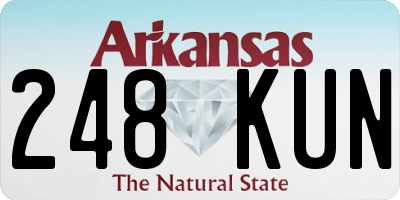AR license plate 248KUN