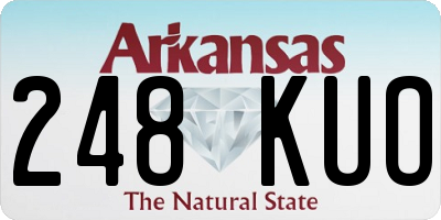 AR license plate 248KUO