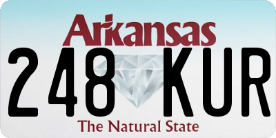 AR license plate 248KUR