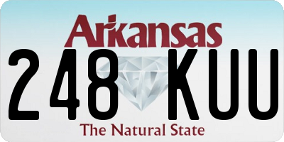 AR license plate 248KUU
