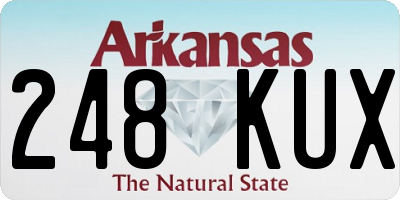 AR license plate 248KUX