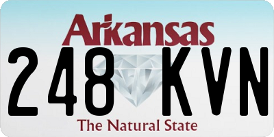 AR license plate 248KVN