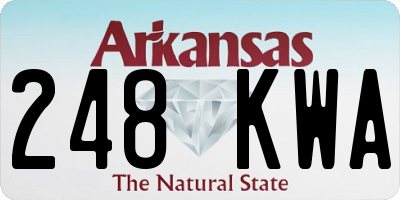 AR license plate 248KWA