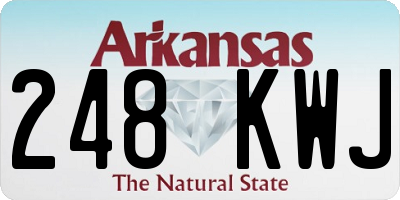 AR license plate 248KWJ