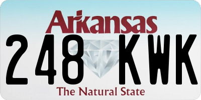 AR license plate 248KWK