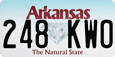 AR license plate 248KWO