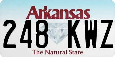 AR license plate 248KWZ