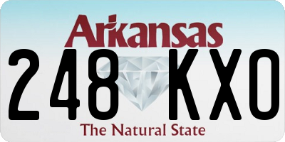AR license plate 248KXO