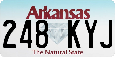 AR license plate 248KYJ