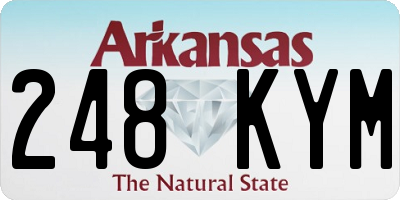 AR license plate 248KYM