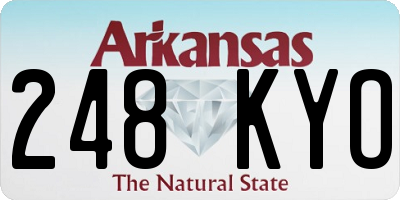 AR license plate 248KYO