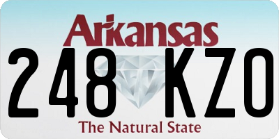 AR license plate 248KZO