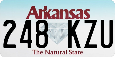 AR license plate 248KZU