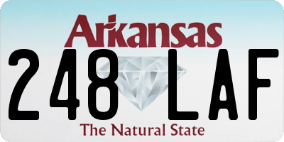 AR license plate 248LAF