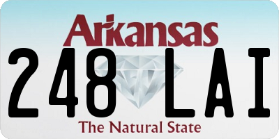 AR license plate 248LAI