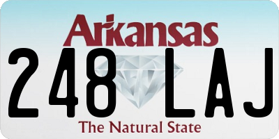 AR license plate 248LAJ