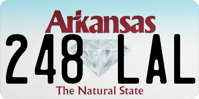 AR license plate 248LAL