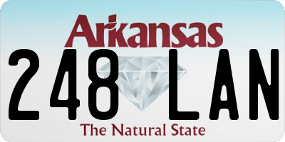 AR license plate 248LAN