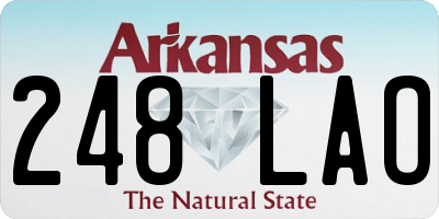 AR license plate 248LAO