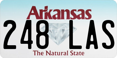 AR license plate 248LAS