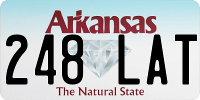 AR license plate 248LAT