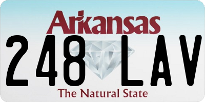 AR license plate 248LAV