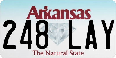 AR license plate 248LAY