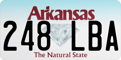 AR license plate 248LBA