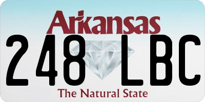 AR license plate 248LBC