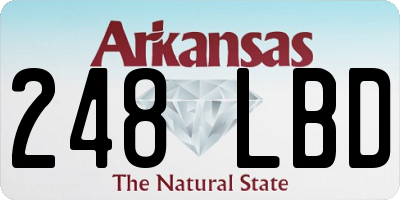 AR license plate 248LBD