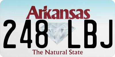 AR license plate 248LBJ