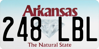 AR license plate 248LBL