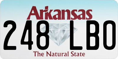 AR license plate 248LBO