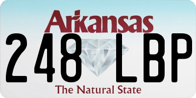 AR license plate 248LBP