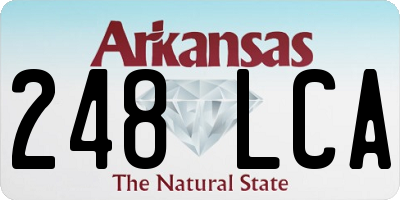 AR license plate 248LCA