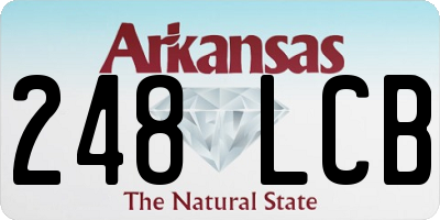 AR license plate 248LCB