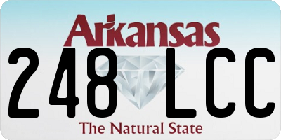 AR license plate 248LCC