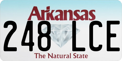 AR license plate 248LCE