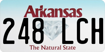 AR license plate 248LCH