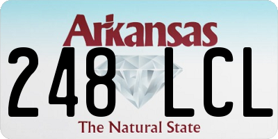 AR license plate 248LCL