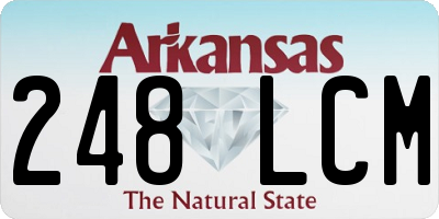 AR license plate 248LCM